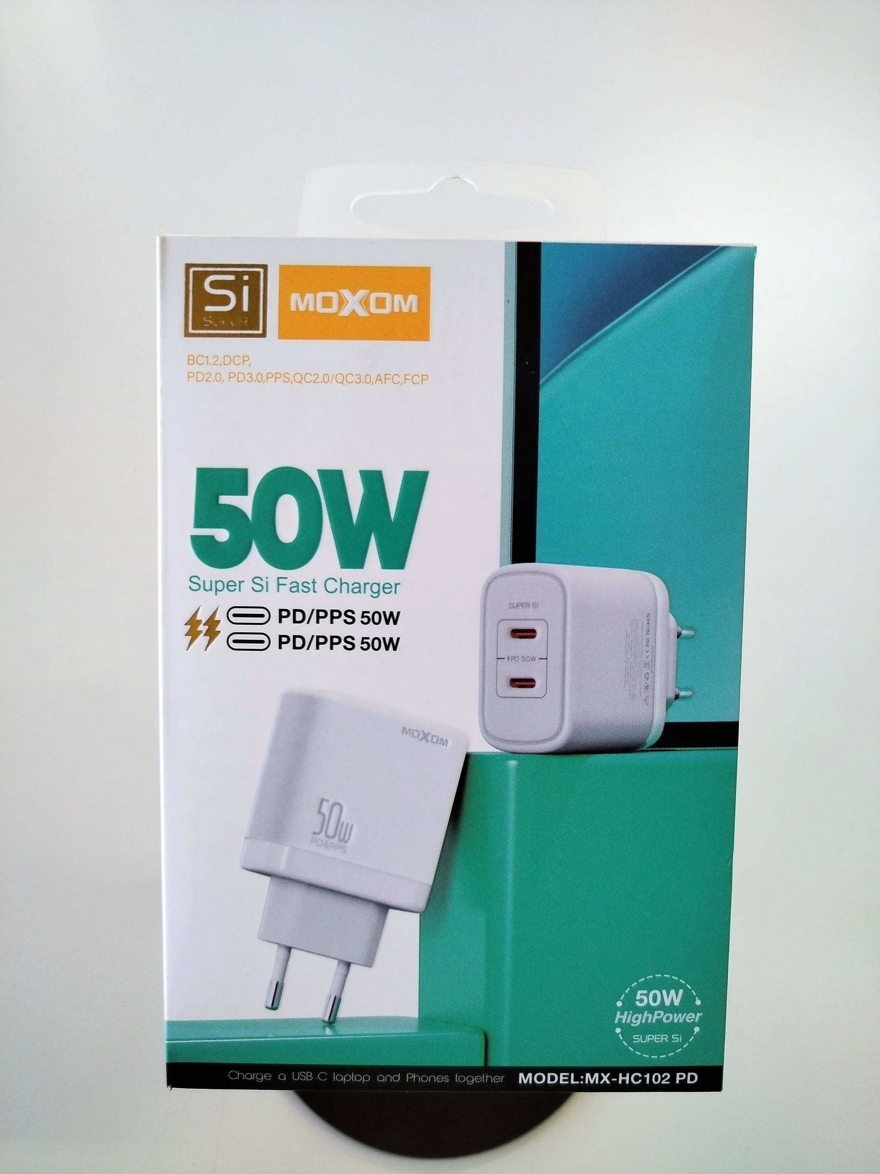 Moxom Dual 50W PD Adapter